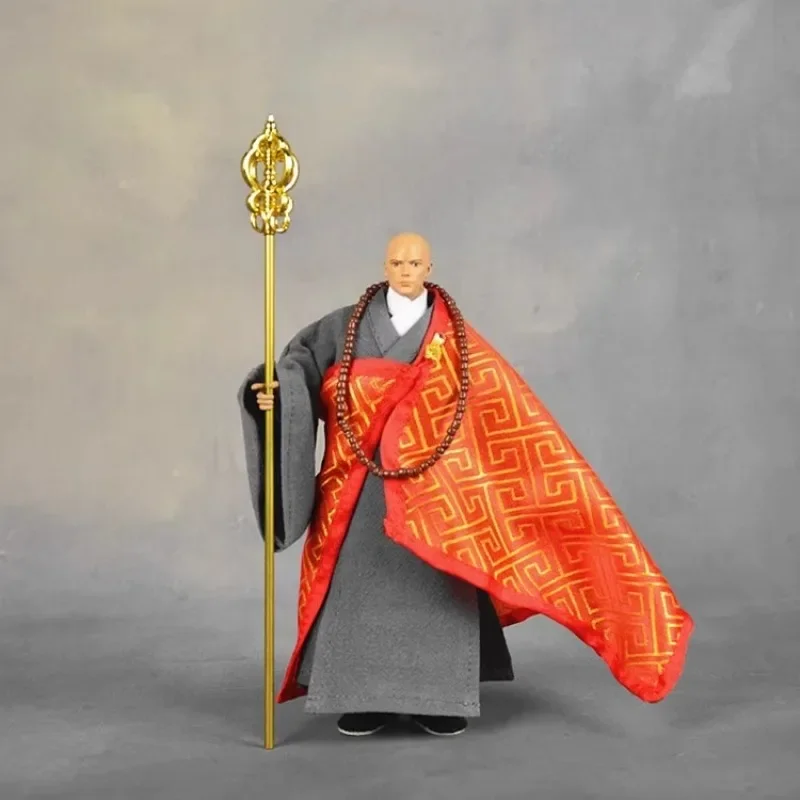 1/12 Scale ทหารชายเสื้อผ้า Tang Monk เส้าหลินชุดตกแต่งสําหรับ 6 ''Action Figures ตุ๊กตาอุปกรณ์เสริม