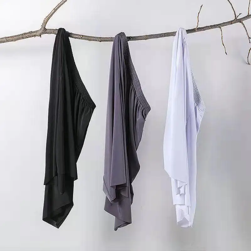

Мужские брюки Kadet из ледяного шелка, летние домашние брюки, спортивные повседневные мужские брюки длиной пять четвертей, брюки длиной Qui Dry Sand