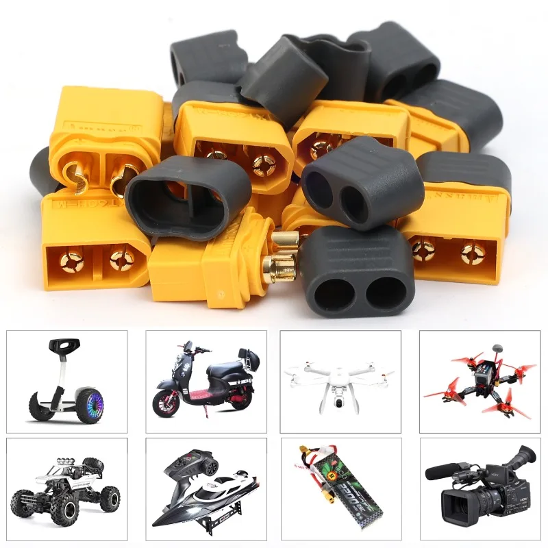 20/1PCS XT60 Battery Connector Male & Female Bullet Connector Plugs with Sheath Housing for RC Battery Motor FPV XT-60 Adapter