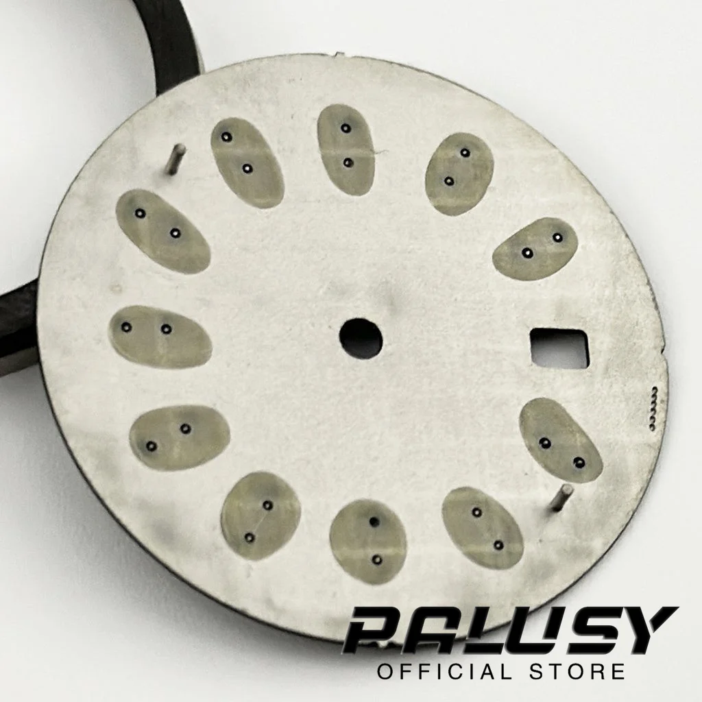 Nh35 33mm biały niebieski czarny zielony zegarek tarcza zielona zegarek świetlny tarcze do części zamiennych NH35 4 r35