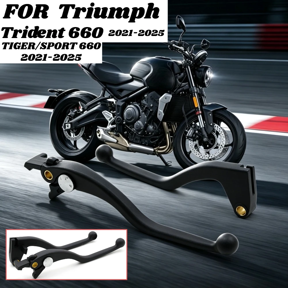 FOR Trident Trident 660 2021-2025 2024 Motorcycle Clutch Brake Lever  Handlepull Rod Brake Lever and Clutch Lever Accessories