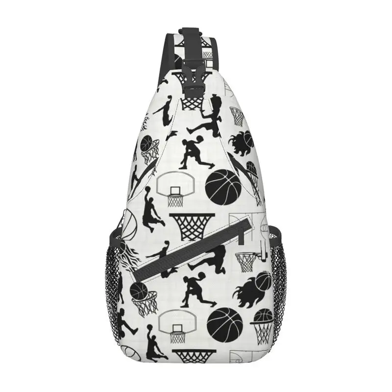 Shadow-mochila cruzada de baloncesto para hombre, bolso de pecho de hombro deportivo personalizado para viajes, senderismo, mochila de día