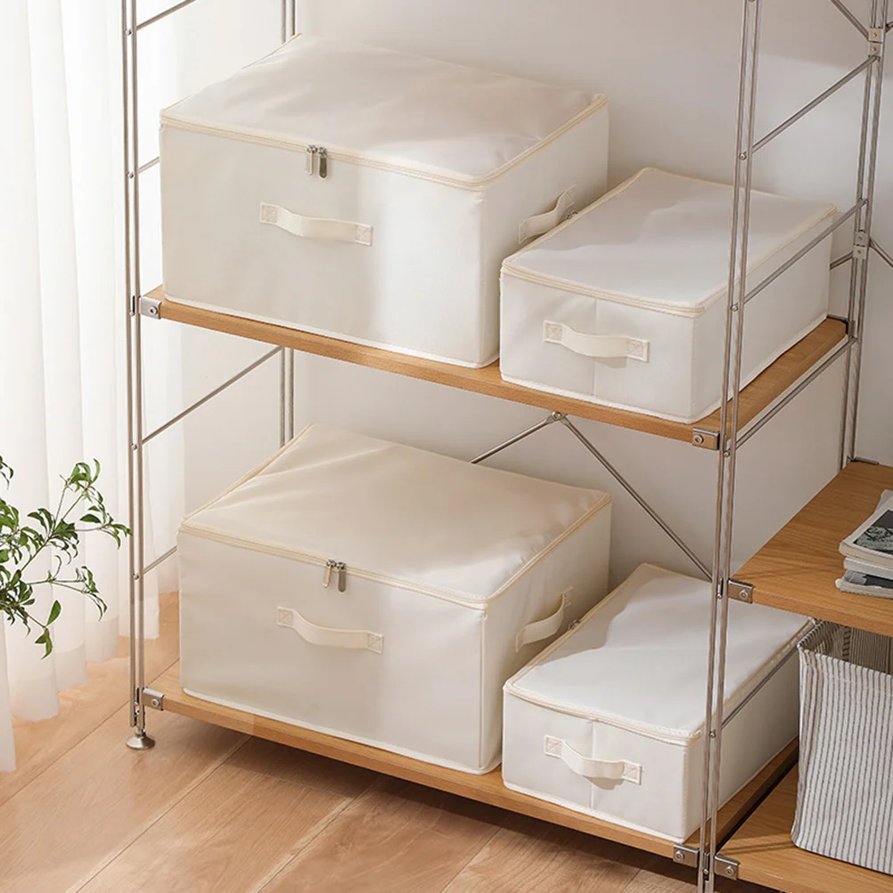 

Large Capacity Foldable Fabric Storage Box Organizer For Clothes Blankets Dust-Proof Quick-Dry Oxford Cloth Bin
