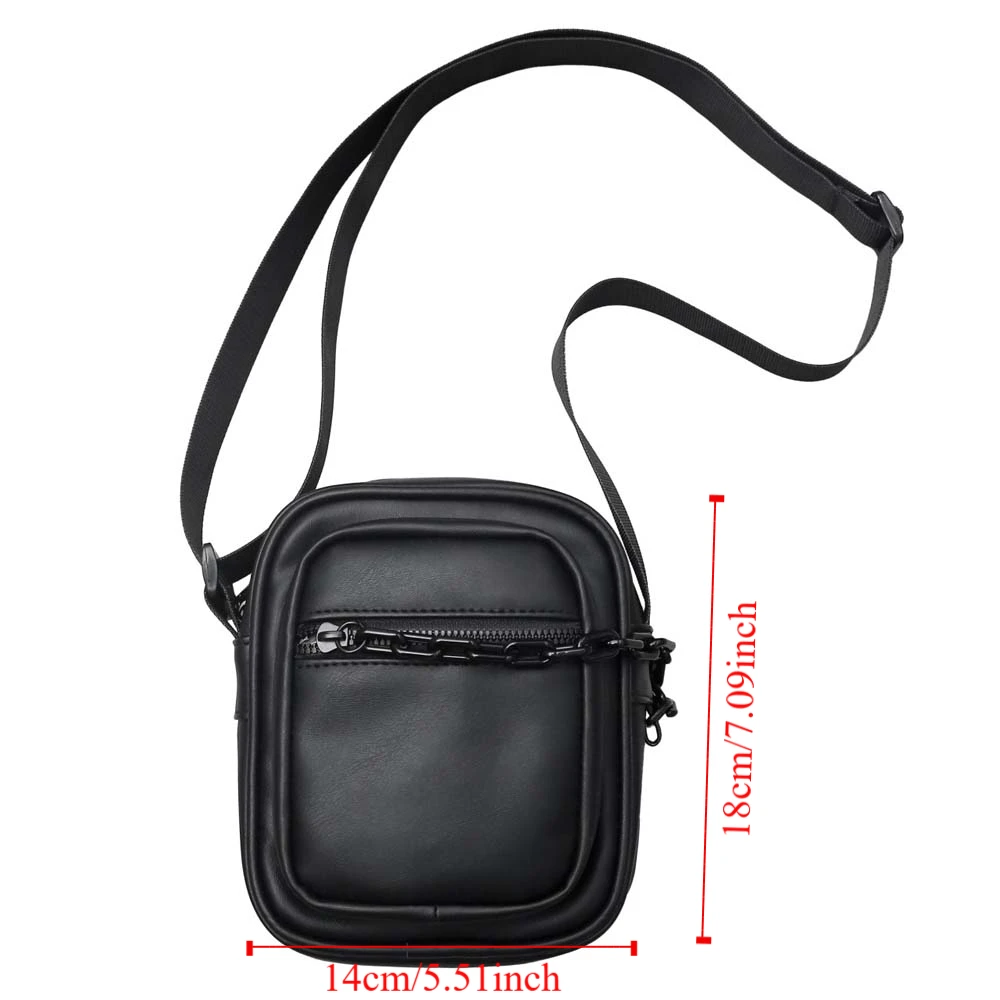 Schwarz/Weiß PU Leder Umhängetasche männer Messenger Tasche Geldbörse Kleine Quadratische Tasche Koreanischen Stil Zipper Paar handtasche