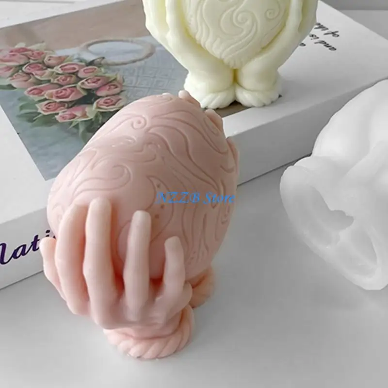

T21F Holding Heart Silicone Mold DIY Scented Making Cake Decorating Tool Mould