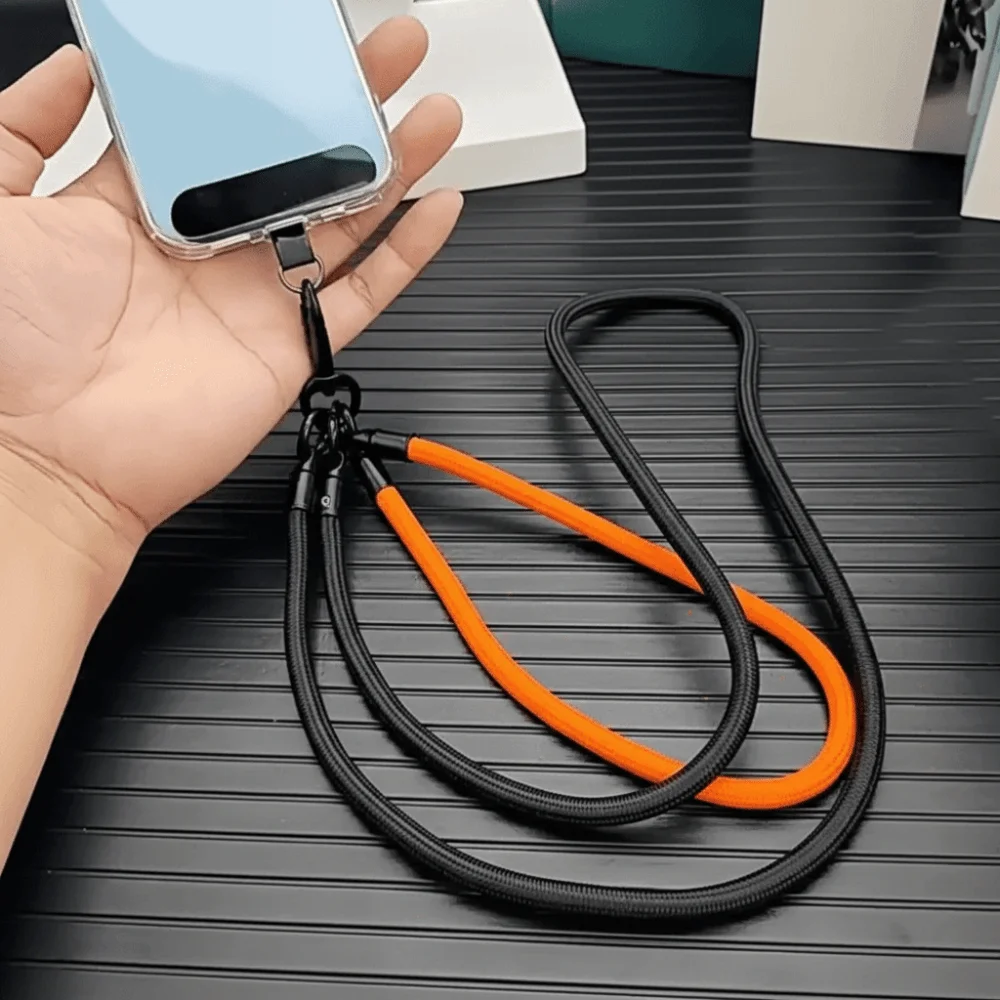 

Переключаемый ремешок для телефона 3-в-1, регулируемая длина, ремешок на запястье, цепочка для мобильного телефона, подвесной ремешок для телефона через плечо с защитой от потери