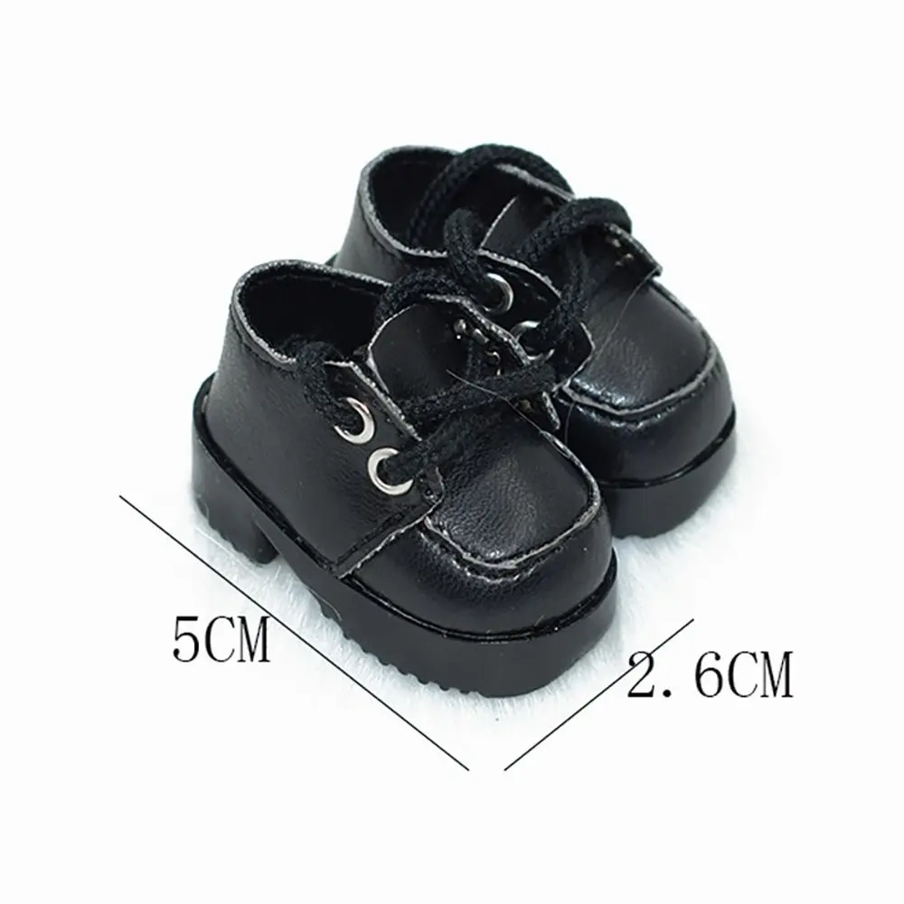 Gift Playing House Changing Dressing Game Toys Accessories Academic Style PU Leather Boots 20CM Doll Shoes Idol Dolls