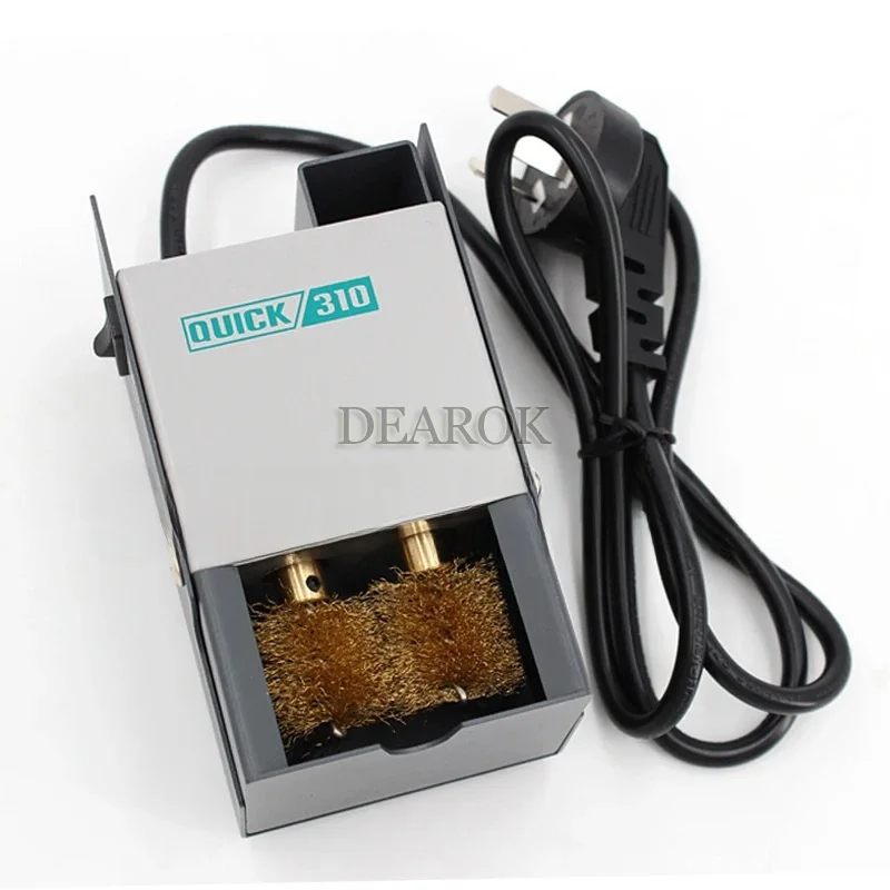 Electric Cleaner 310 Soldering Iron Electric Cleaner Machine Tip WeldingTip Automatic Cleaning Brush Copper Brush Clean Machin