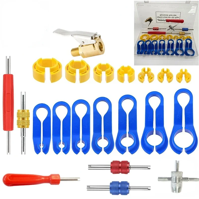 New Car AC Line Disconnect Tool Set Auto Fuel Line Quick Removal Tool Fuel Line Disconnect Fuel Line Angled Disconnect Tools