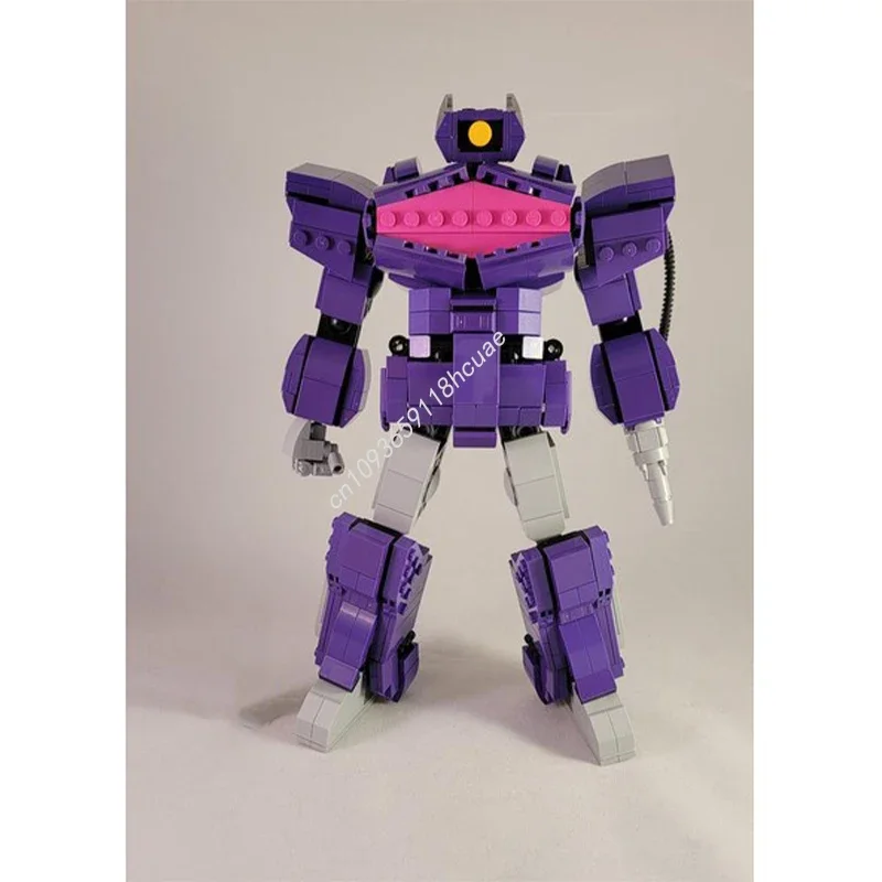 820 pièces MOC Decepticon onde de choc Nan modèle blocs de construction idée Architecture éducation enfants bricolage jouets cadeaux de noël