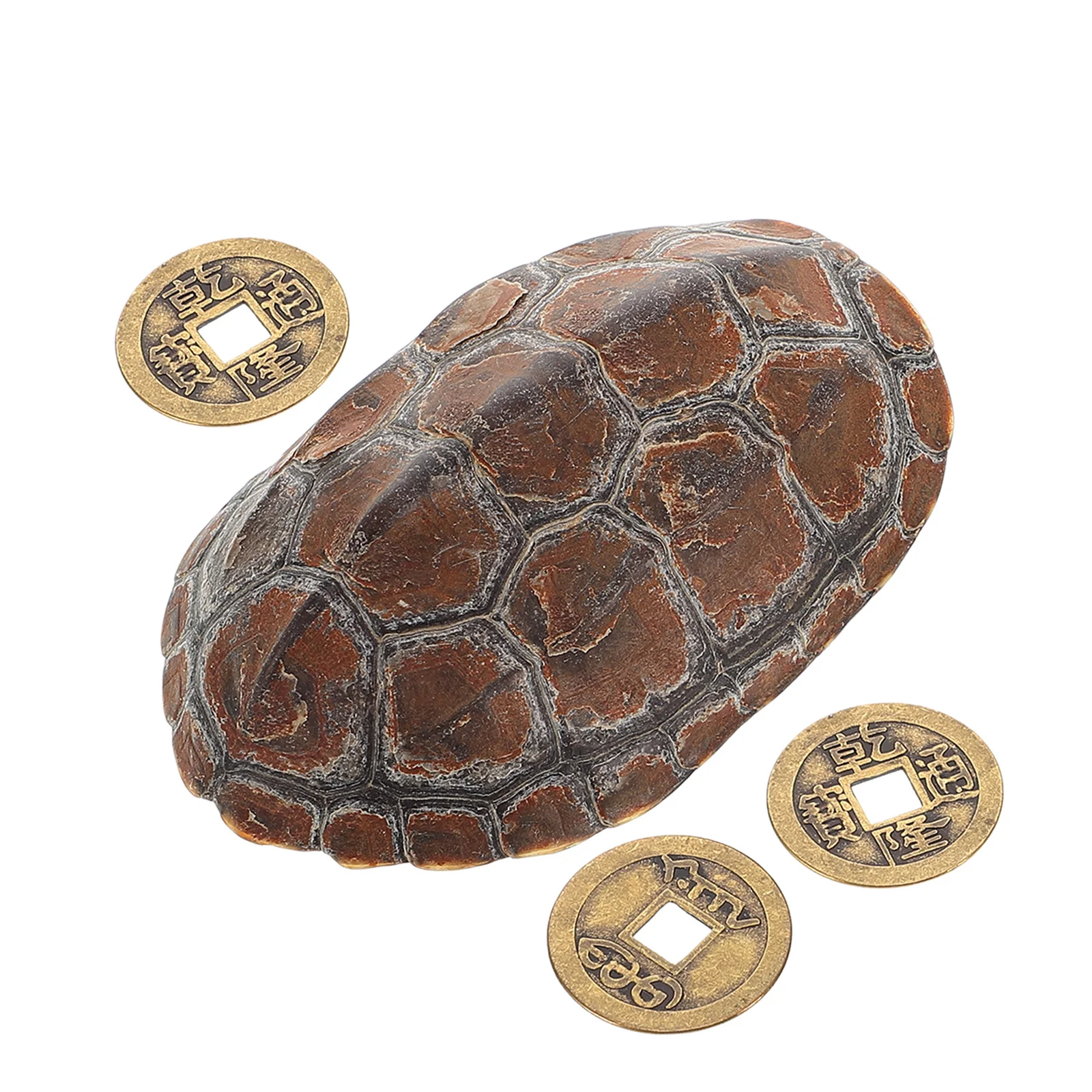 

1 set Retro Turtle Shell Handpiece Cultural Creation Sculpture For Divination Relaxation Home Office Decor Living Room Desk