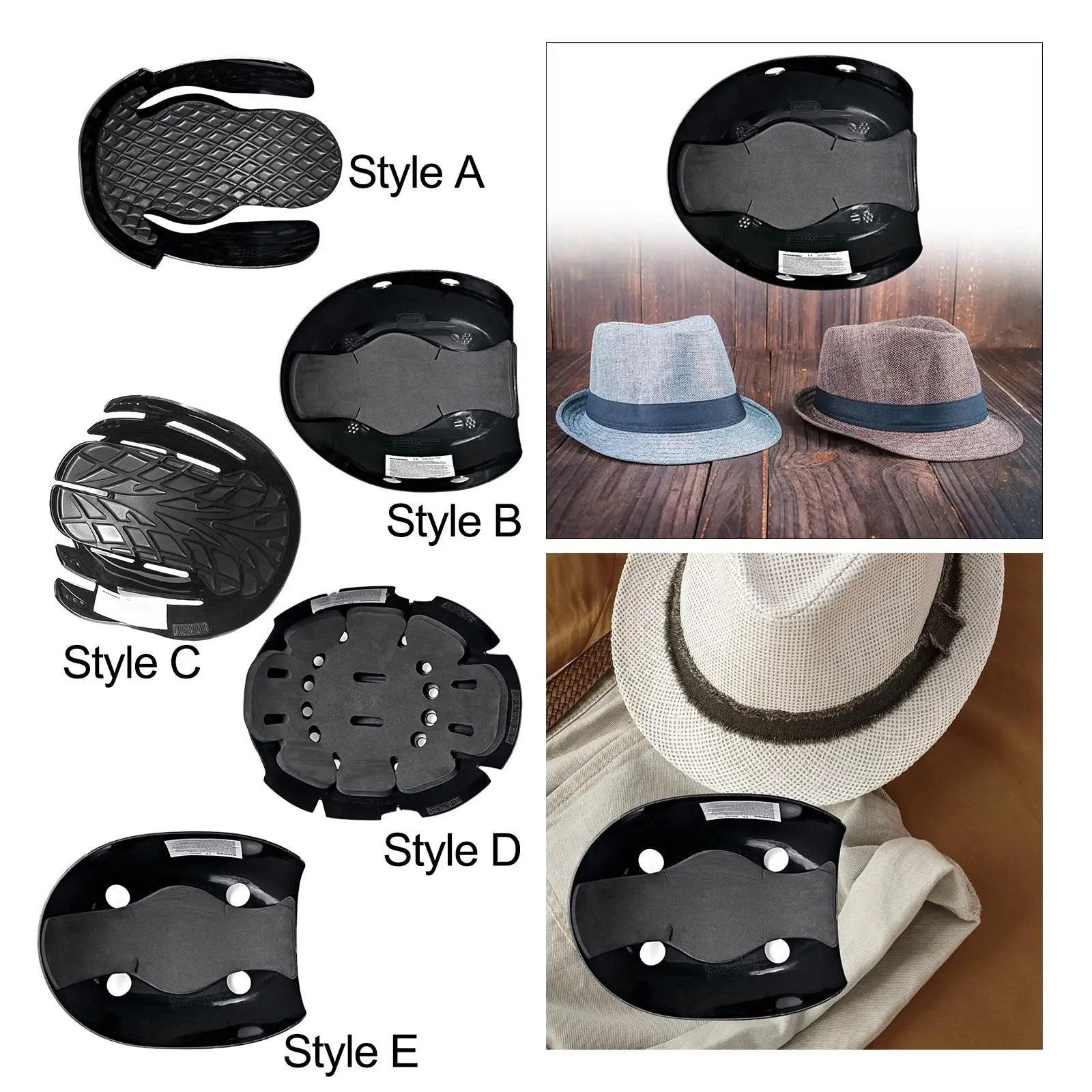 Safety Cap Insert Safety Cap Lined Baseball Cap Insert Inner Shell Baseball Hat Inserts