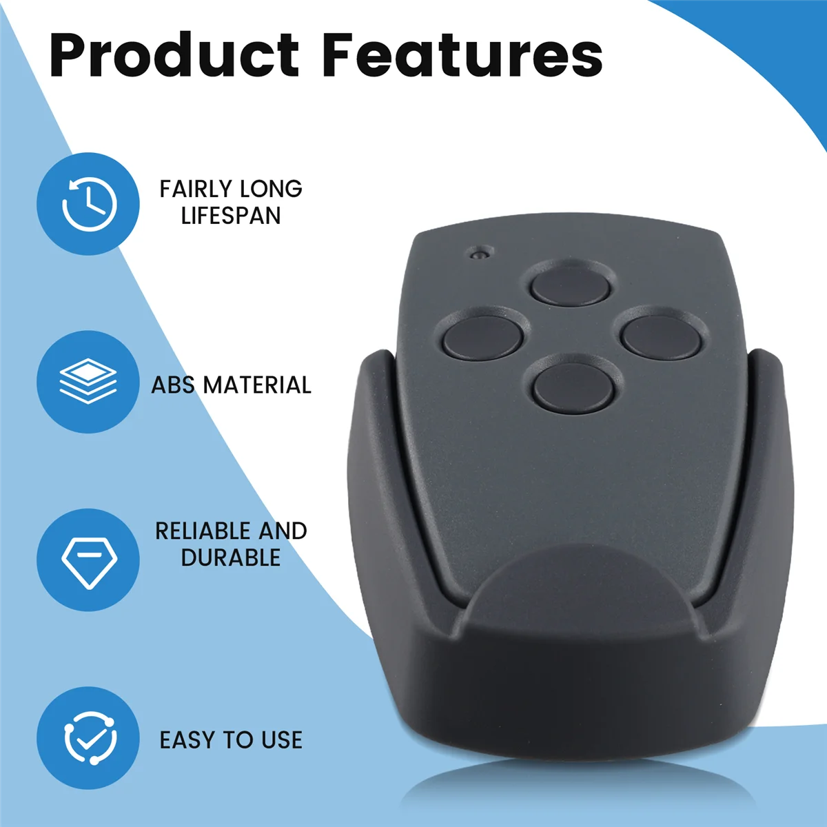 جهاز تحكم عن بعد لباب المصراع الرقمي ، جهاز تحكم عن بعد للمرآب ، 4 مفاتيح ، D304 ، أسطوانة Mhz