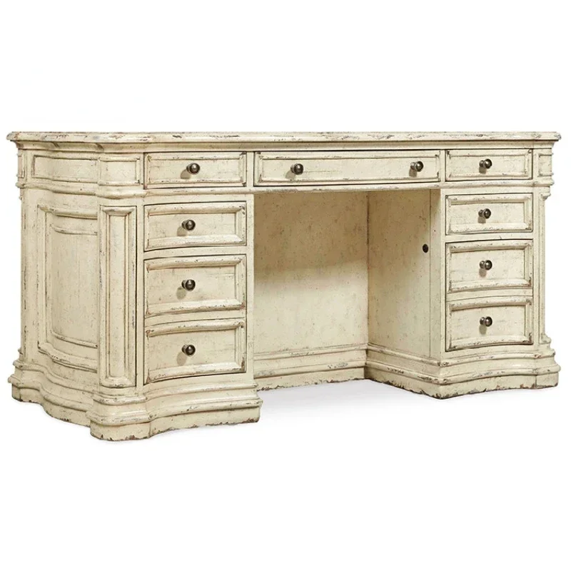 

American-Style Solid Wood Desk Home Study Antique French Desk Calligraphy