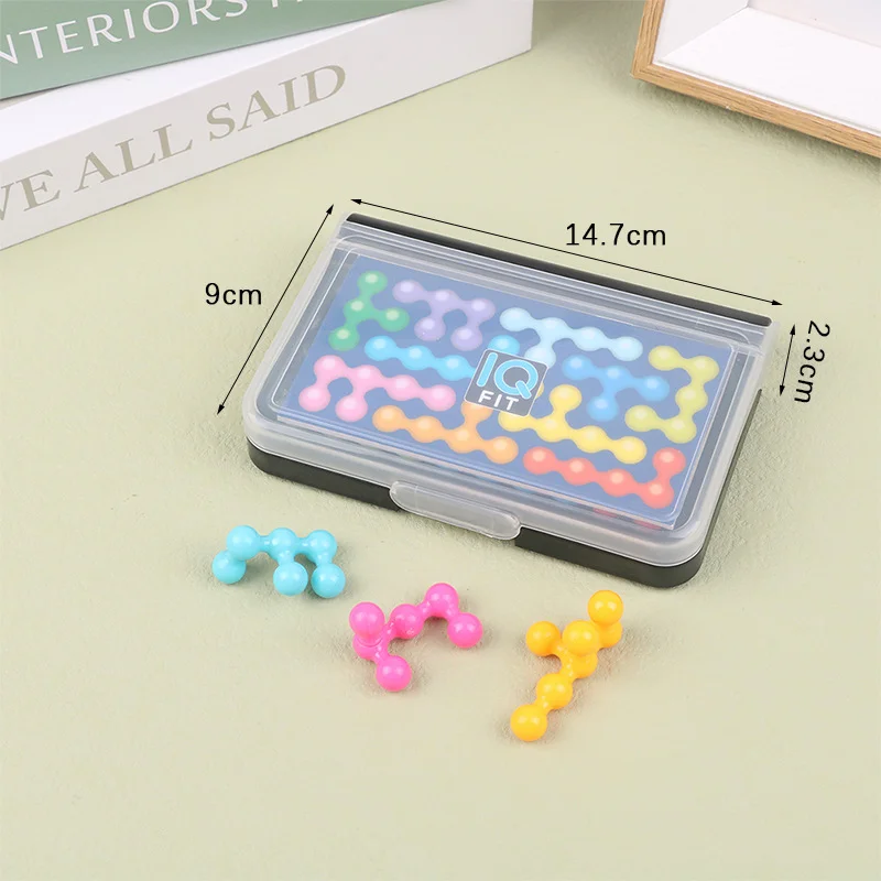 Puzzle 3D IQ, puzzle classique, plateau pyramidal, jeu de logique, pochoir, jeu de logique spatial