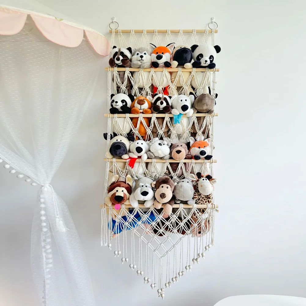 Stuffed Animal Net For Plushie Toys, Animal Storage, Corner Hanging Pet Storage For Organizing Your Teddy And Stuffy Collection