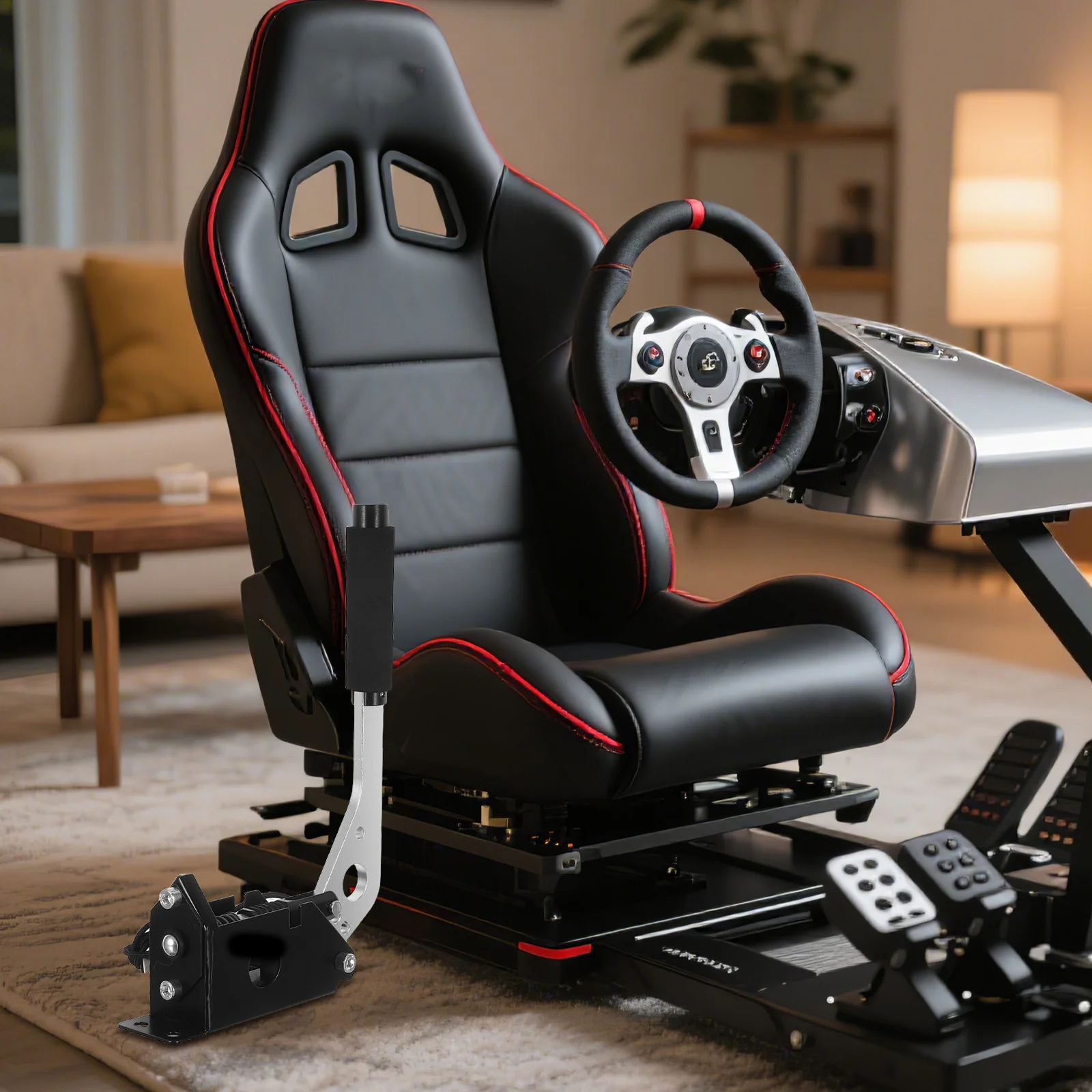 

Racing Hydraulic Usb Hand Brake Drift Simulator Realistic Feedback For Pc Gaming Compatible Chassis Parts