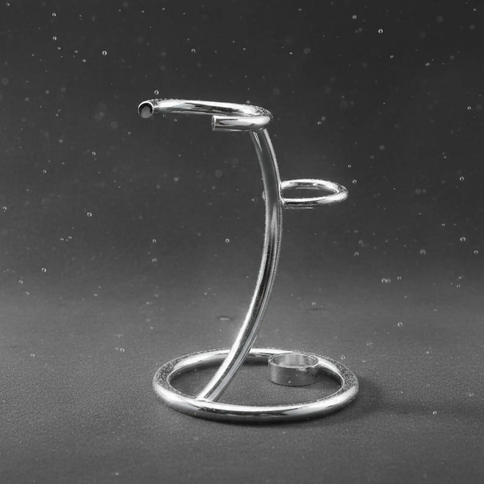 

Shaving Blade and Brush Stand Long-Lasting Stainless Steel Shaving Holder Safety Shaving Blade Holder Silver-Toned Finish