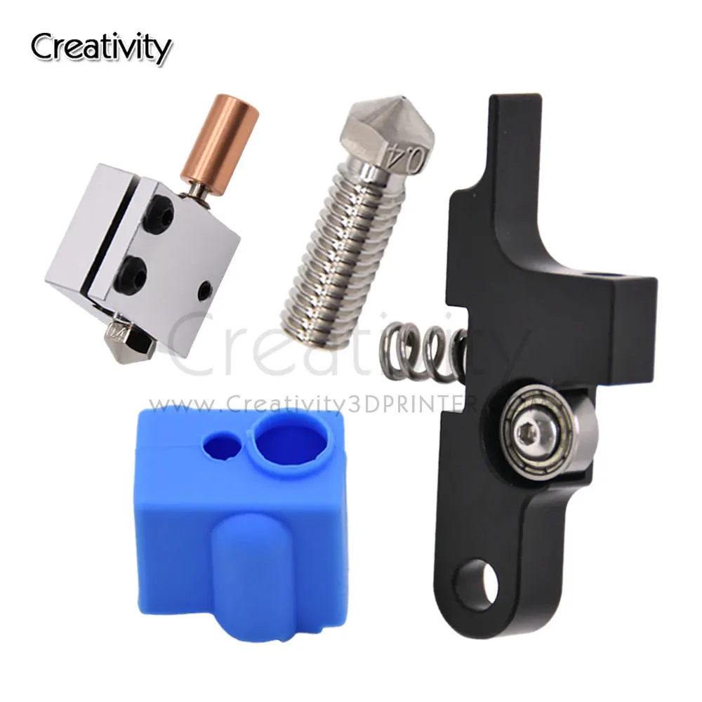 Titan Extruder Handle Idler Arm Bimetal Throat Pipe Artillery Sidewinder X1 X2 Genius/Pro Heat Block  Copper Volcano Nozzle