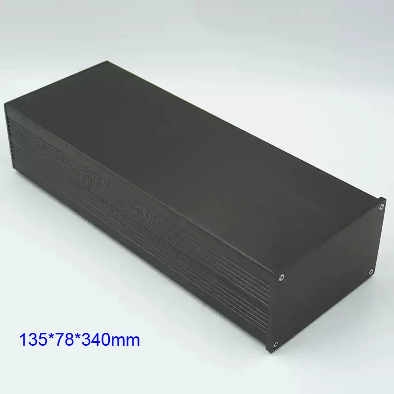 Hezhi Audio 135*78*340mm All Aluminium Power Amplifier Chassis Enclosure DIy HIFI Preamplifier Case Shell