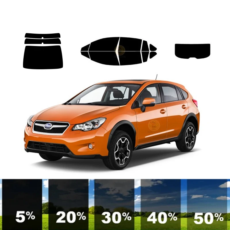 precut Removable Window Tint Film For Car 100% UVR 5%-70%VLT Heat Insulation Carbon ﻿For SUBARU CROSSTREK 4 DR WAGON 2012-2017