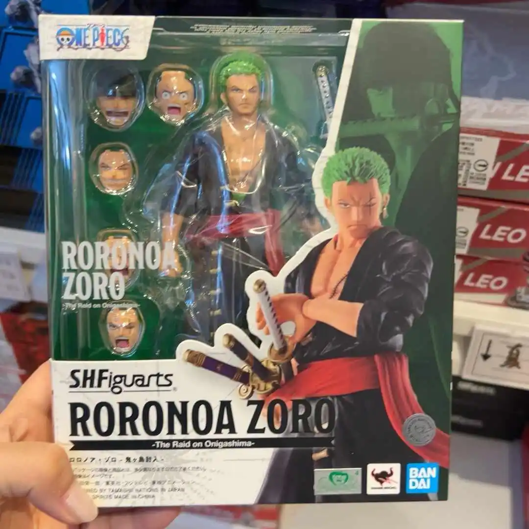 Original  One Piece S.H.Figuarts Roronoa Zoro Anime Figure Invasion Of Onigashima Figure Action Figures pvc Model Toys Gifts