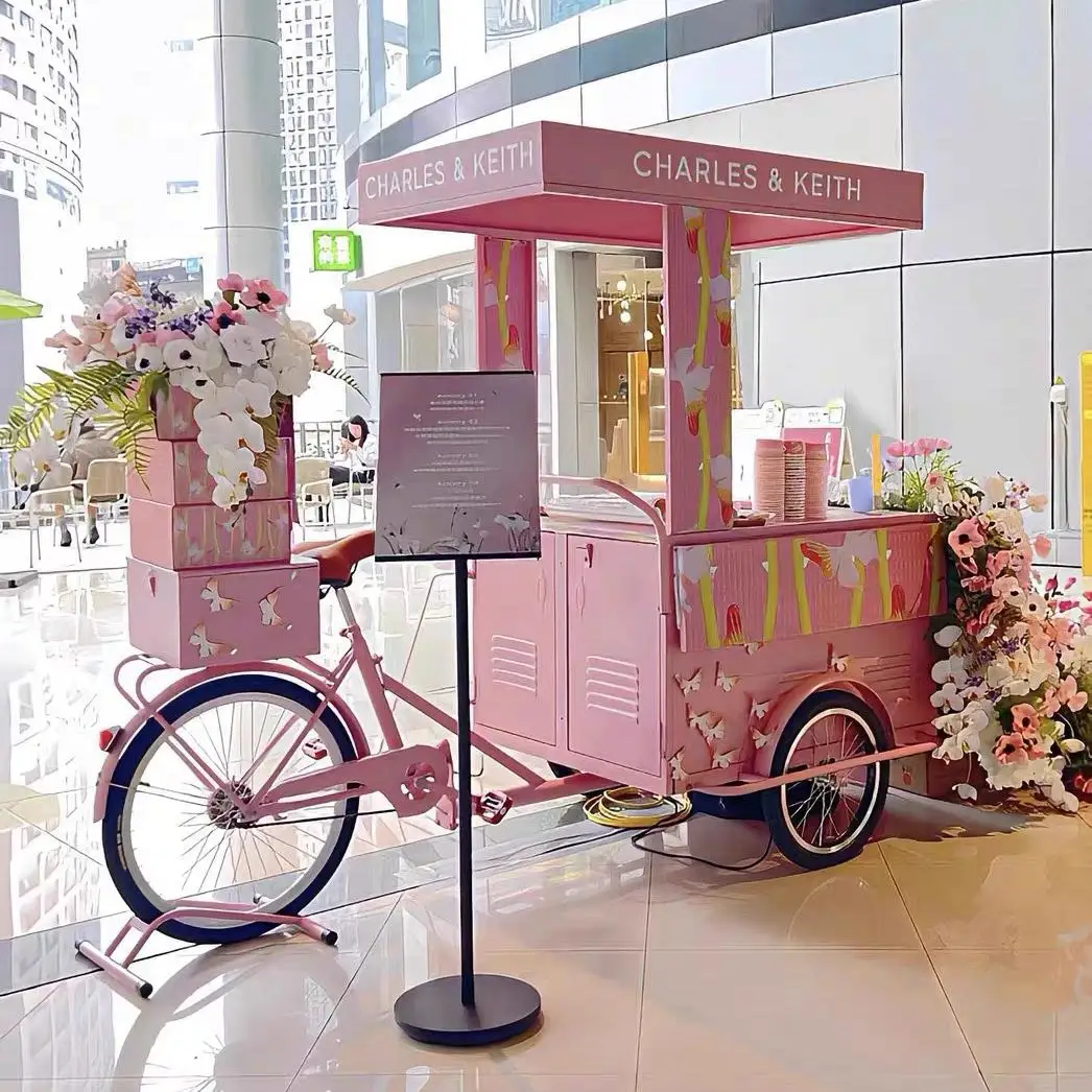 Outdoor Stall Dining Car Shopping Mall Customized Dessert Vending Car Promotion Float Stall Commercial Street Promotion Parade