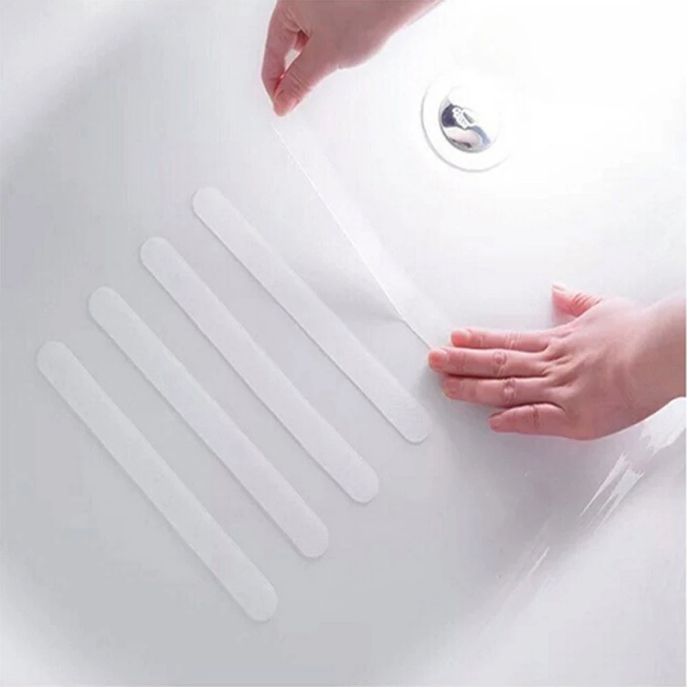 JJYY 6/12/24 Pcs Anti Slip Strips Shower Stickers Colored Non Slip Bath Safety Strips for Bathtub Shower Stairs Floor