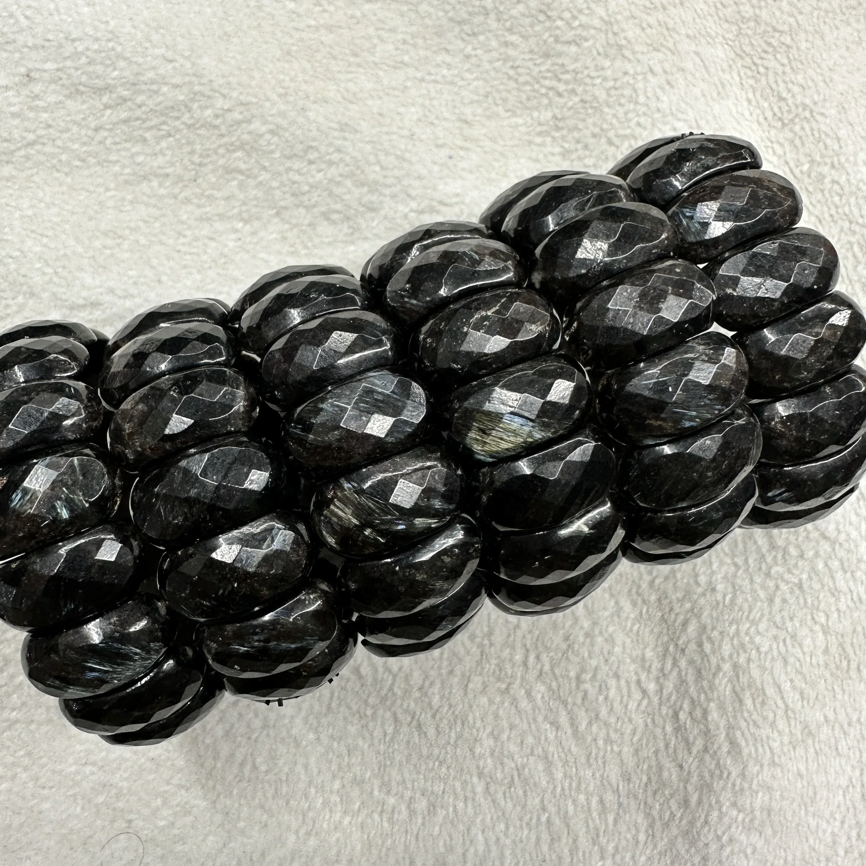 Astrophyllite Hornblende Arfvedsonite 12*25mm Bracelet - Natural Gemstone Bangle Fashion Jewelry Gift Trendy