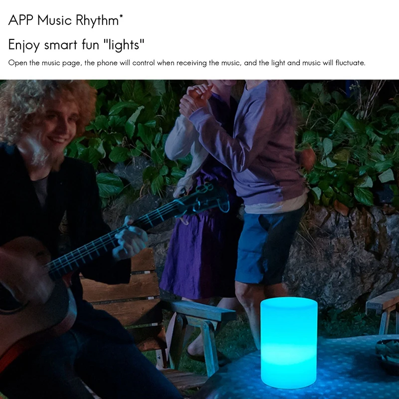 Lámpara de escritorio inteligente WIFI, luz nocturna, Control por aplicación MP, lámpara de escritorio LED RGB, funciona con Alexa, Google Home/Echo para decoración de Bar de fiesta