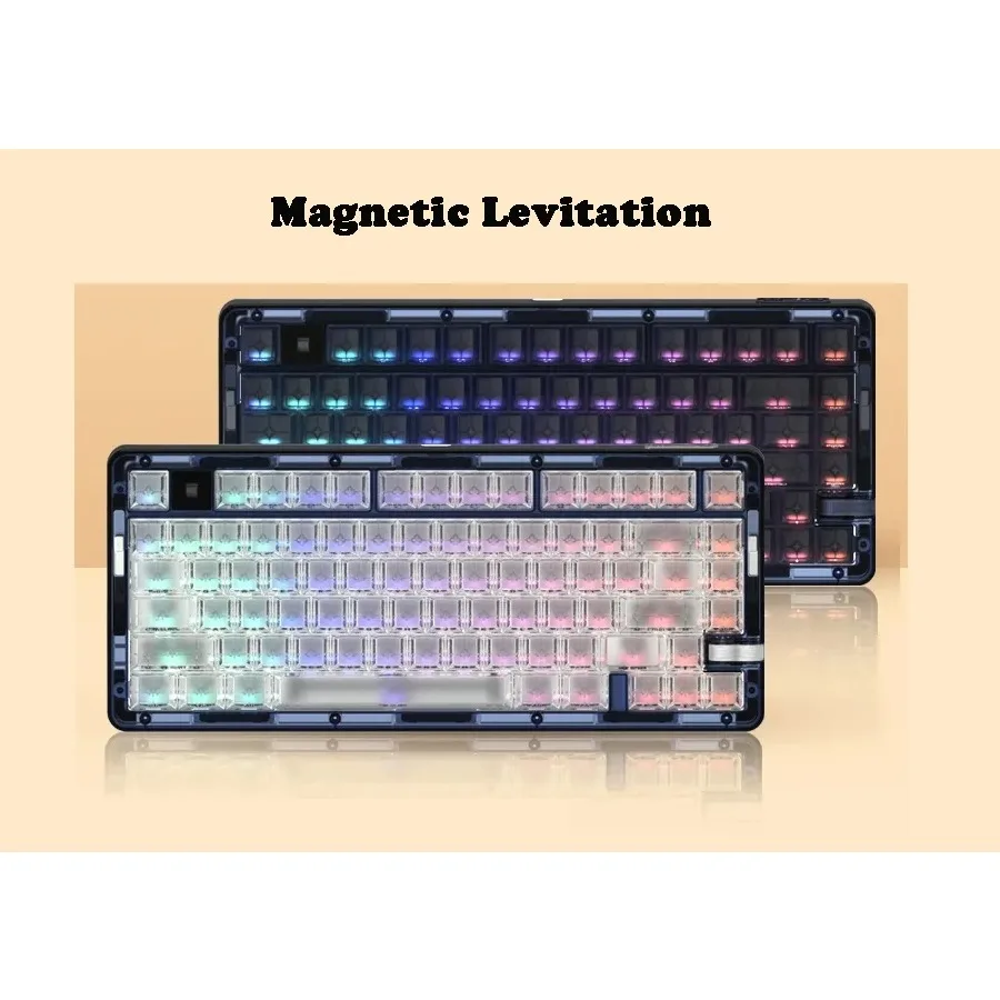 

IYX OP75 Magnetic Levitation Four-section Feel Fog Through High Value Wireless Mechanical Keyboard 75%Hot-swappable Layout DIY