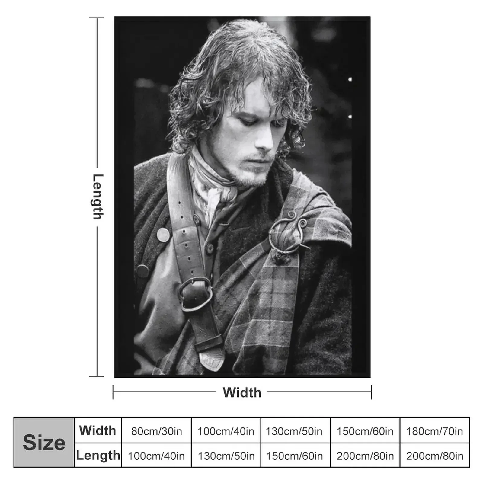 Jamie Fraser Outlander Throw Blanket Blankets For Sofas For Decorative Sofa Luxury Brand Blankets