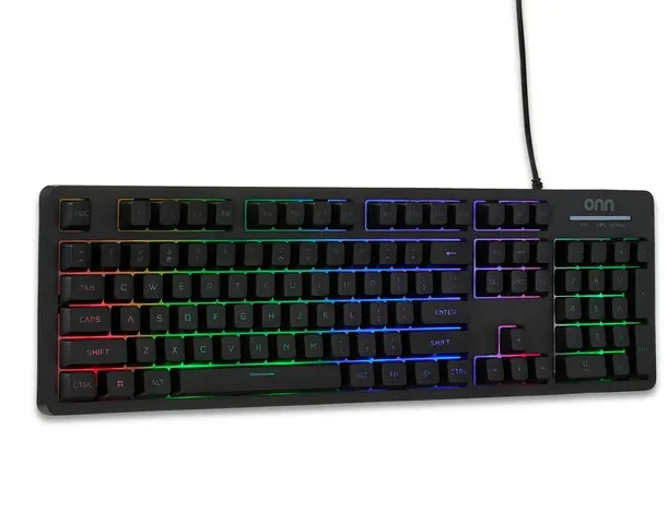 

Wired LED Backlit Gaming Keyboard with Macro Programming and 5-Zone Lighting