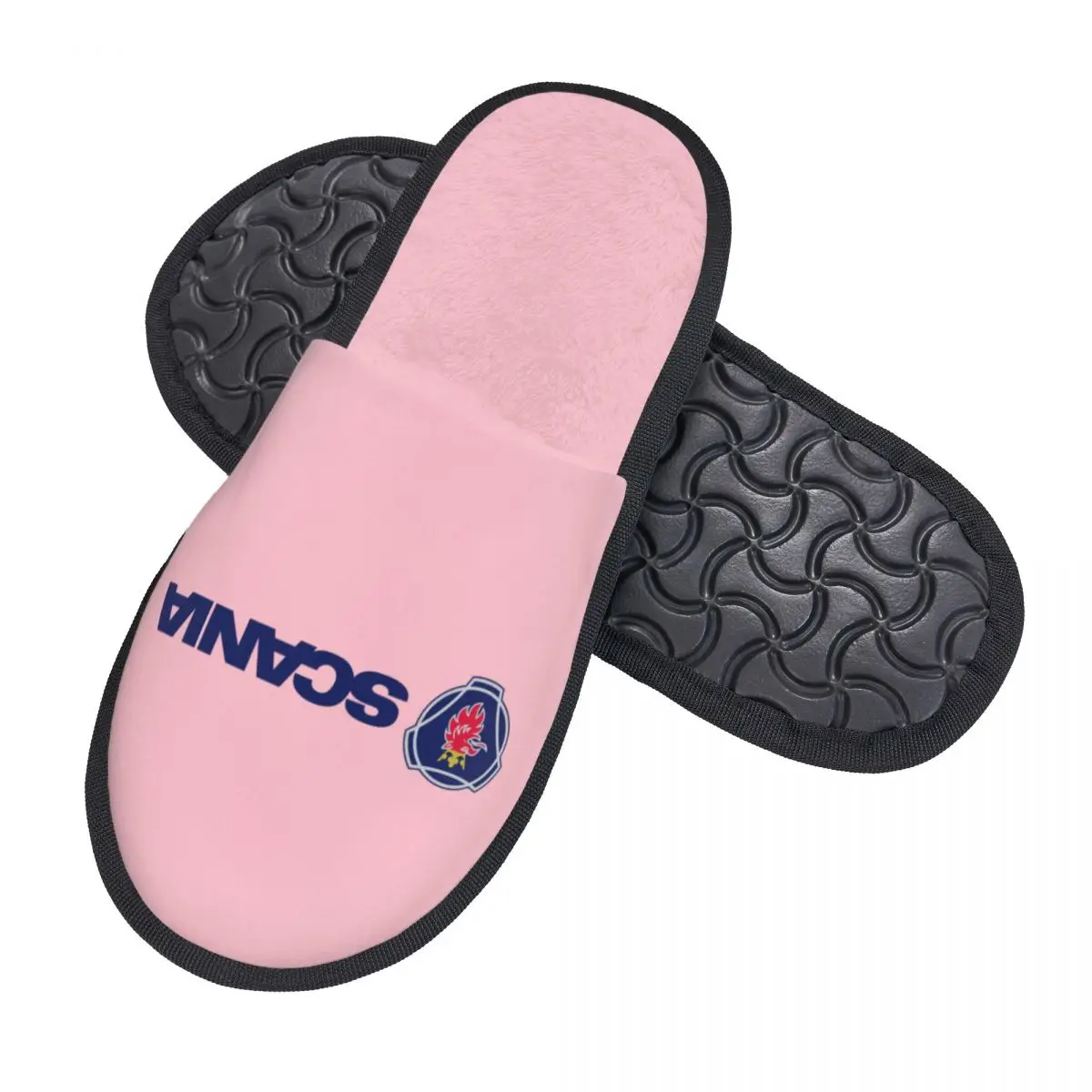 Custom Swedish Saabs Scanias Soft Memory Foam House Slippers Women Automobile Trucks Car Cozy Warm Anti-skid Sole Slipper