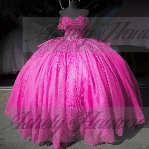 6 best sales fuchsiafärgad quinceanera-klänning - №6