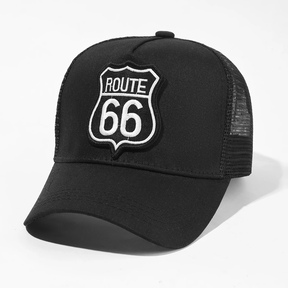 ROUTE 66 Baseball Cap Spring Autumn  Mesh Snapbac Hat For Women Men Trucker Hat