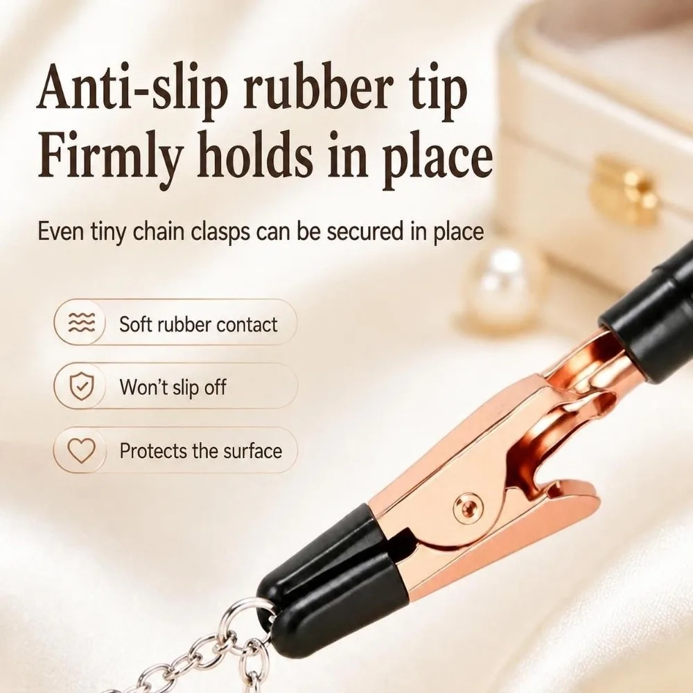 1Pc Metal Bracelet Helper Clip Twisted One Hand Use Bracelet Fastening Tool Jewelry Wearing Helper DIY Jewelry Wearing Helper