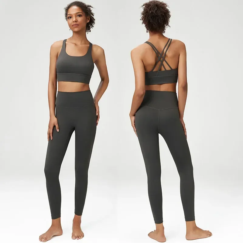 Combinaison de yoga surdimensionnée pour femme, ensemble de sport et de fitness, nouveau