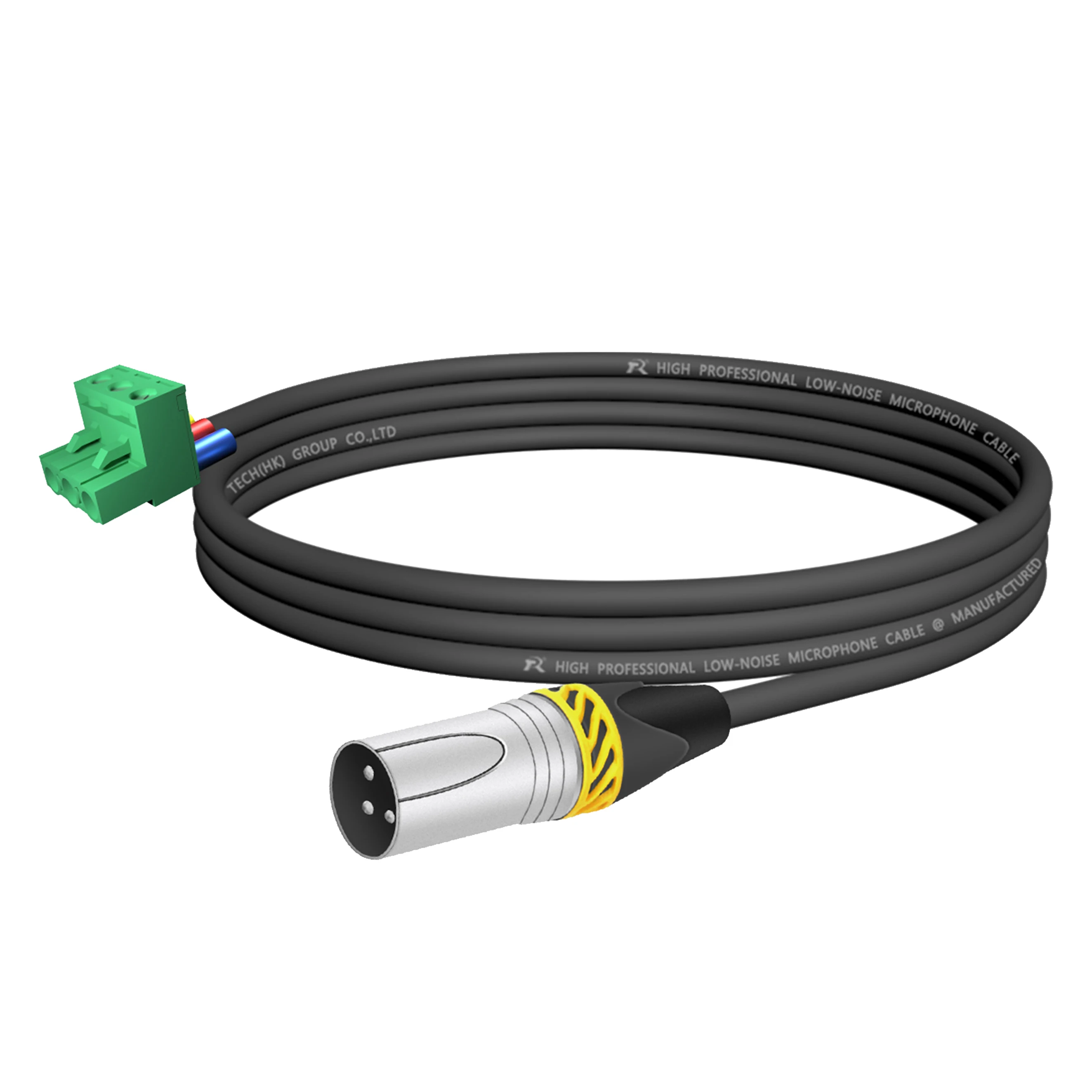 5,08mm Phoenix-Schraubklemme zu geradem XLR M/F Kabel, 3-poliger PCB-Montage Phoenix-Stecker zu XLR Audiokabel, Lautsprecher-, Bühnen-Soundverkabelung – Detail 11