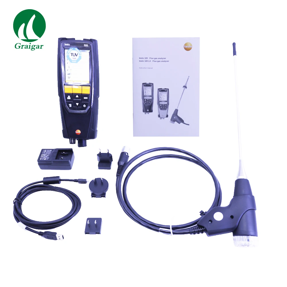 Original Testo320 Set Flue Gas Analyzer Gas Leak Detection Measure Oil And Gas Systems 0563 322370