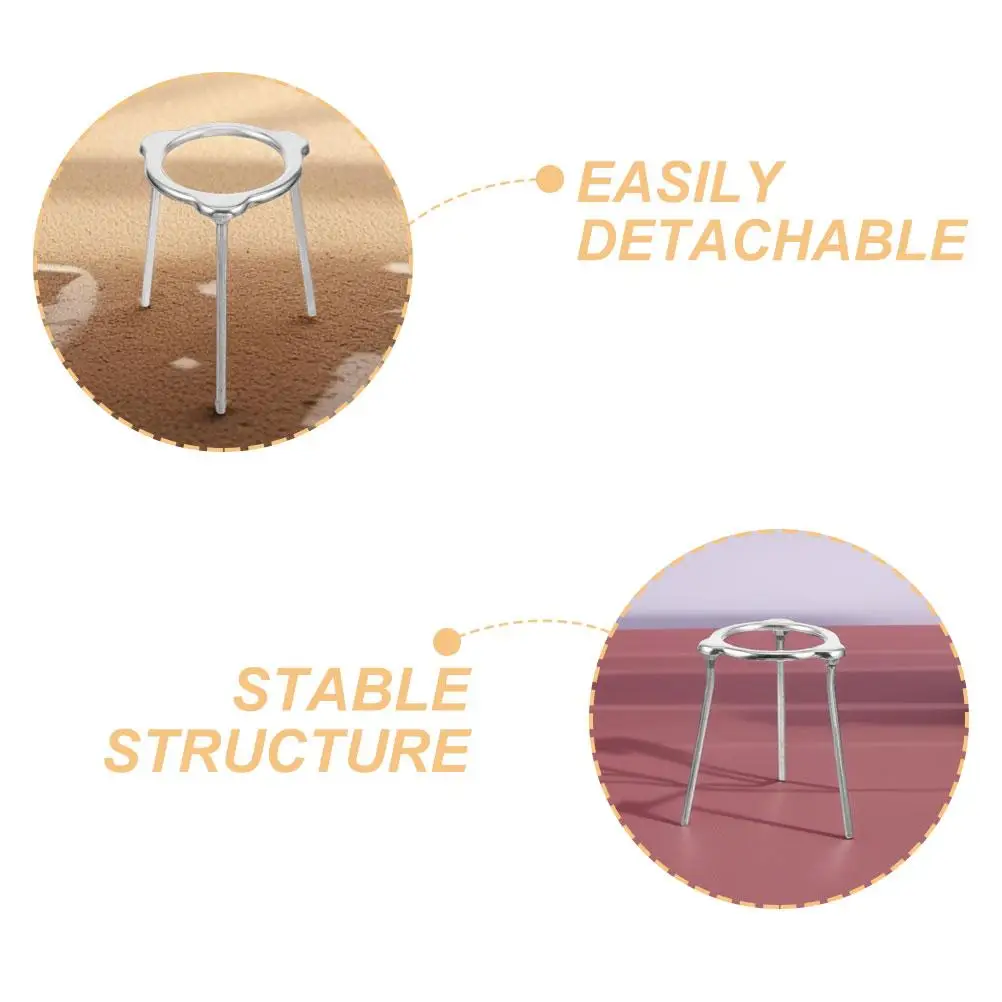 2pcs Tripod Stand Alcohol Equipment Lamp Holder Laboratory Rack Alcohol Lamp Stand Lab Accessory Aluminum