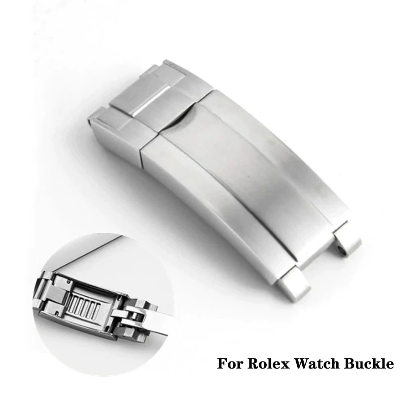 9x9mm Watch Band Clasp for Rolex Submariner GMT Master Daytona Water Ghost Button Stainless Steel Metal Watch Buckle 9mmx16mm