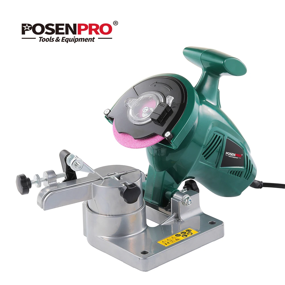 

POSENPRO 250W Chain Saw Sharpener 100mm 4 Inches Power Electric Sharpener for Sharpening Saw Chains Portably Garden Tools