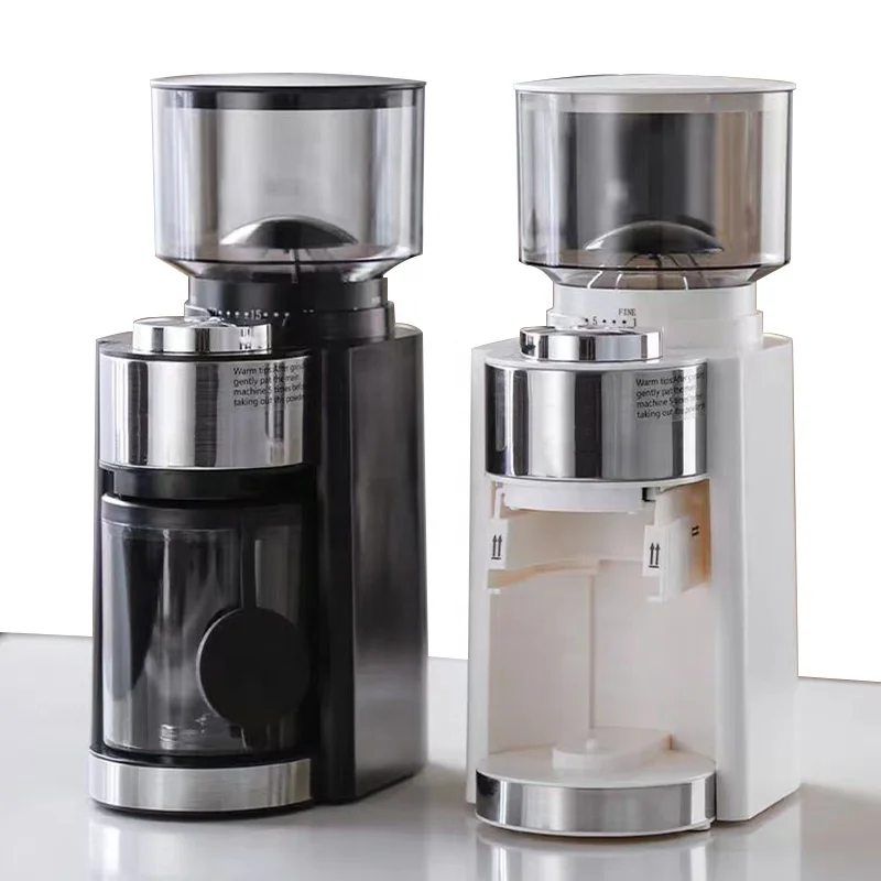 Portable Adjustable Hand Brewed Italian Espresso French Press Stainless Steel Electric Coffee Bean Grinder Machine