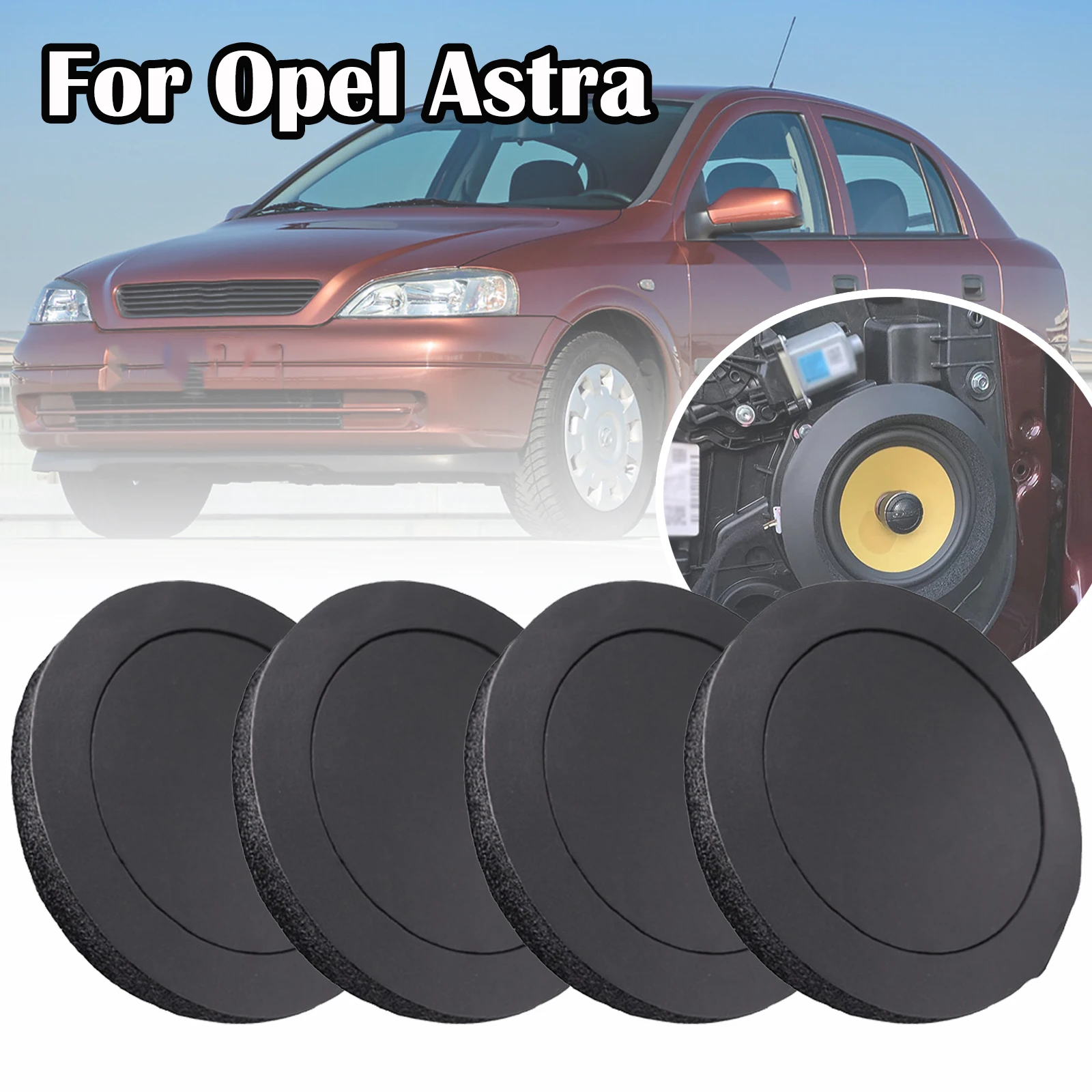 6.5” Fast Rings For Opel Astra H J G Front Speaker Update Foam Pad Self Adhesive Sponge Washer Bass Blocker Enhancer System Kit