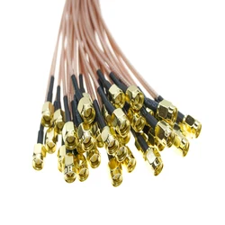 5Pcs New RG316 SMA Male To SMA Male Kit Set Connector adapter Crimp for Pigtail Jumper Extension Cable RG-316 Low Loss