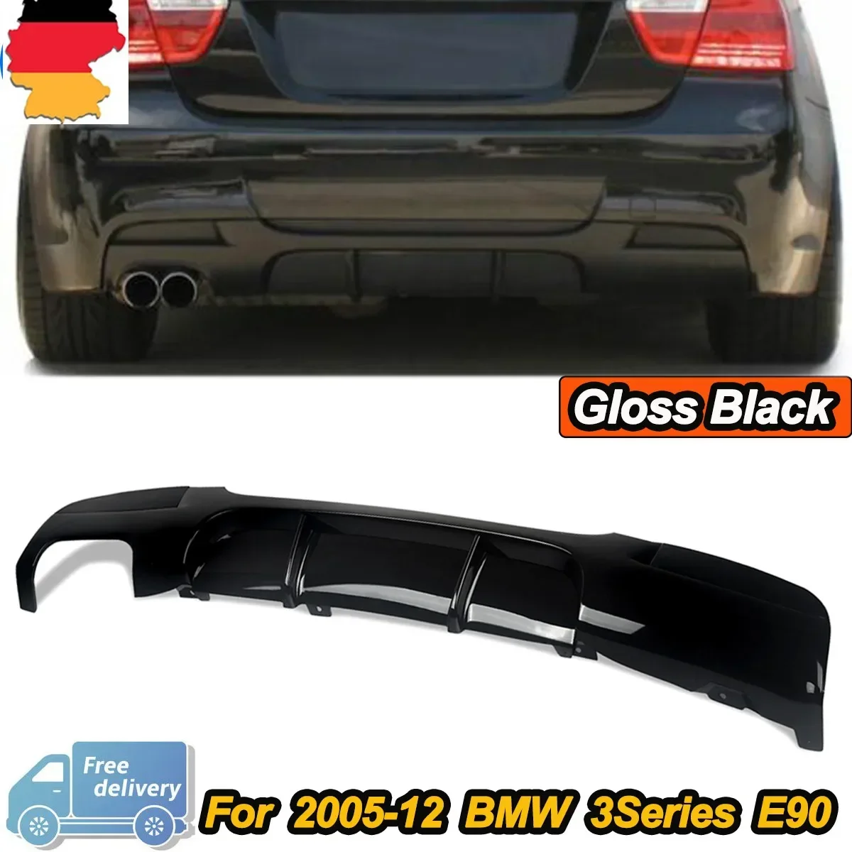 

MagicKit FOR BMW 3 SERIES E90 E91 M SPORT REAR M PERFORMANCE DIFFUSER SPLITTER VALANCE