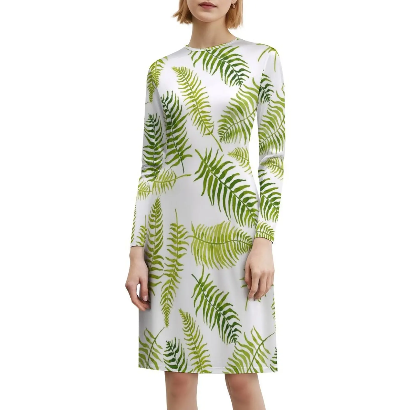 فستان فرن ليملايت بوهو أنيق أنيق لحفلات الزفاف على الشاطئ وحفلات السرخس ومحافظ السرخس Much Fern فستان نسائي