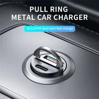 100W/200W QC3.0 PD Mini Car Charger 12-24V Lighter Fast Charging Car USB Type C Charger for Xiaomi Samsung Huawei iPhone Power
