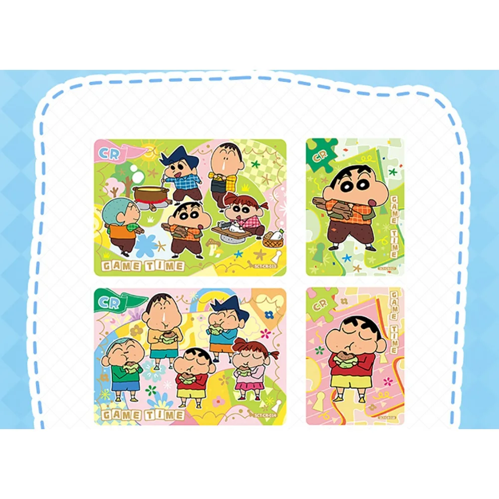 Crayon Shin-chan Card for Children Cartoon Anime Classic Character Nohara Shinnosuke Family Affection Warmth Card Holiday Gifts